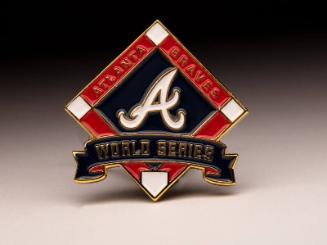 Atlanta Braves World Series press pin, 2021