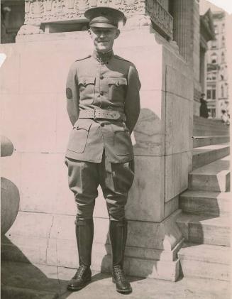 Johnny Evers in Home Guard Uniform photograph, circa 1917
