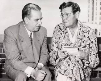 Babe Ruth and Mayor William O'Dwyer photograph, 1948 July 25