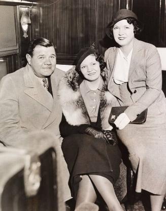 Babe, Claire, and Julia Ruth photograph, 1933 February 09