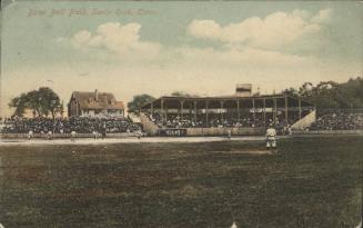 Base Ball Field, Savin Rock, Connecticut postcard, 1909 August 23