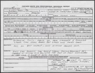 Brady Anderson scouting report, 1989 September 23
