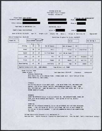 Adam Kennedy scouting report, 1997 March 01