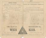 Detroit Wolverines versus New York Giants scorecard, 1887 May 26