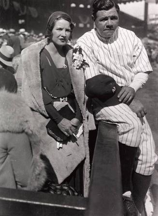 Babe and Claire Ruth at Yankees Game photograph, 1931