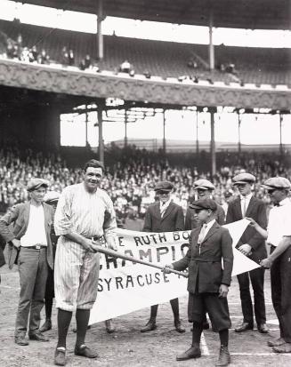 Babe Ruth with the Babe Ruth Boys Champions of Syracuse, N.Y. photograph, 1922 September 08