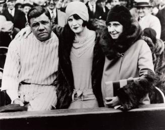 Babe and Claire Ruth with Carry Merritt photograph, between 1929 and 1934