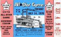 All-Star Game ticket, 1970 July 14