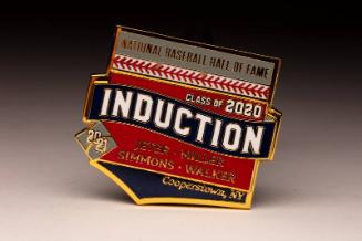 National Baseball Hall of Fame and Museum Induction pin, 2021