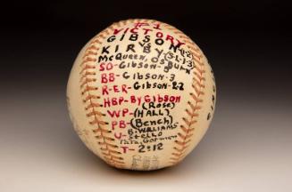 Bob Gibson First Victory ball, 1974 April 28