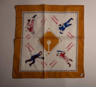 Baseball Motif handkerchief, undated