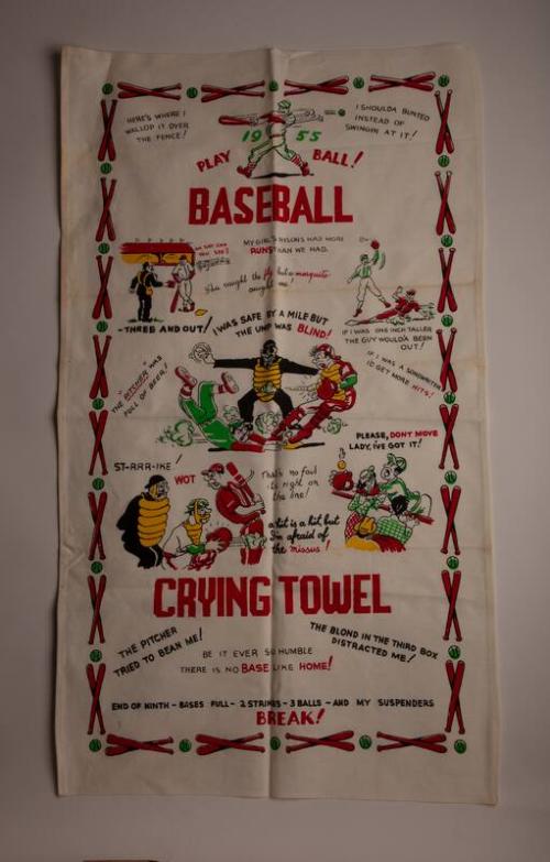 Baseball Motif towel, 1955