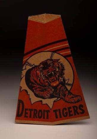Detroit Tigers megaphone and popcorn holder, 1974 June 08