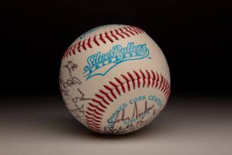 Colorado Silver Bullets Autographed ball, 1995