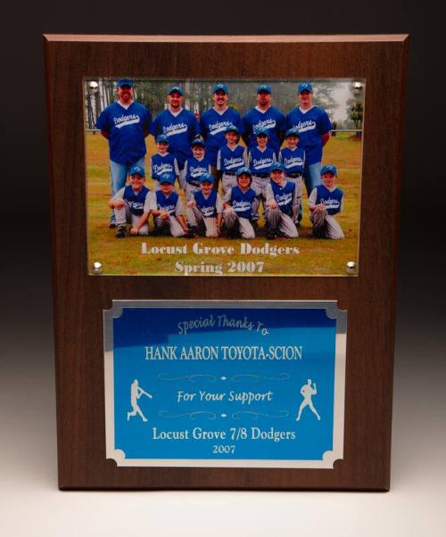 Hank Aaron Locust Grove Dodgers plaque, 2007