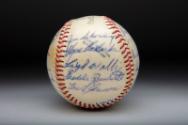 Salt Lake City Bees Autographed ball, 1963