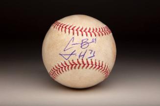 Josh Hader and Corbin Burnes No-Hitter Autographed ball, 2021 September 11