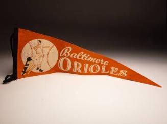 Baltimore Orioles pennant, undated