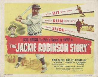 The Jackie Robinson Story lobby card, 1950