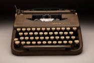 John Drebinger typewriter, undated