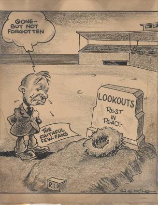 Gone But Not Forgotten cartoon, circa 1965