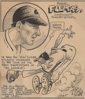 Angel Fleitas cartoon, 1945