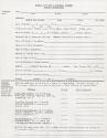 Kansas City Royals Baseball Academy Student application form, 1971