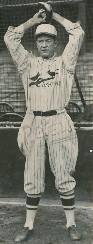 Grover Cleveland Alexander Posed Pitching photograph, 1928