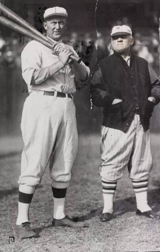 Ty Cobb and John McGraw photograph, probably 1928