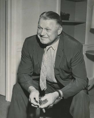 Jimmie Foxx Sitting photograph, possibly 1958