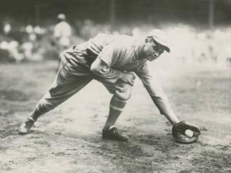 Jimmie Foxx Fielding photograph, 1928