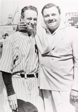 Babe Ruth and Lou Gehrig photograph, 1939 July 04