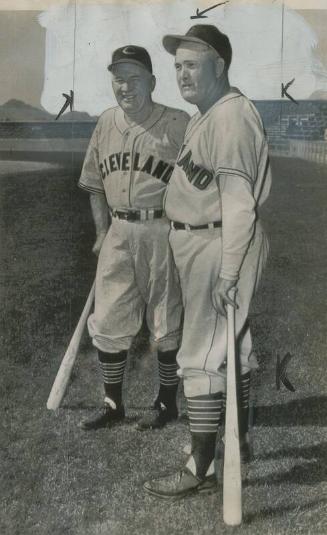 Tris Speaker and Rogers Hornsby photograph, 1947 February 22