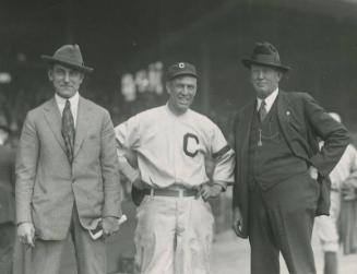 Nap Lajoie, Tris Speaker, and Cy Young photograph, between 1920 October 05 and October 12