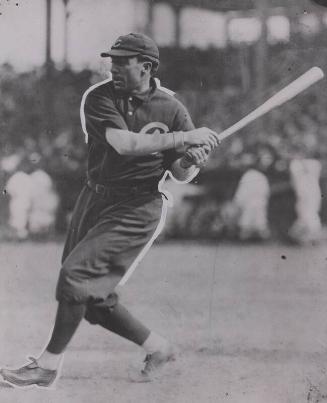 Joe Tinker Batting photograph, 1911 or 1912