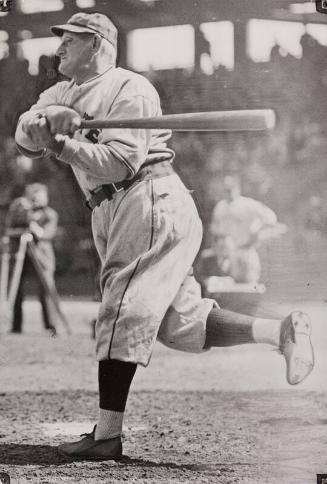 Honus Wagner Batting photograph, 1936
