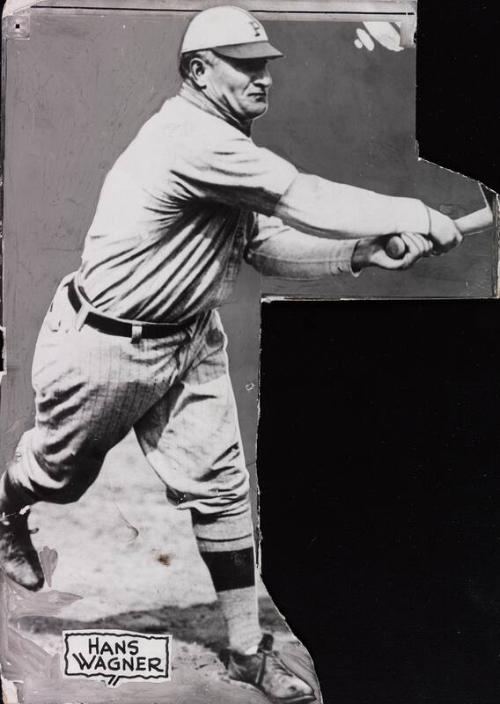 Honus Wagner Batting photograph, 1912