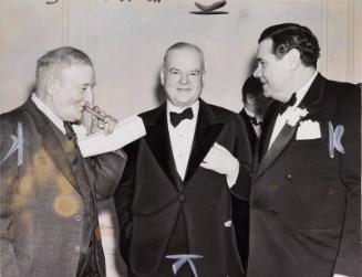Honus Wagner, Herbert Hoover and Babe Ruth photograph, probably 1940