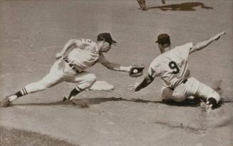 Nellie Fox and Hank Bauer Action photograph, 1959 August 23