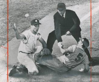 Brooks Robinson Sliding to Third photograph, 1961 June 30