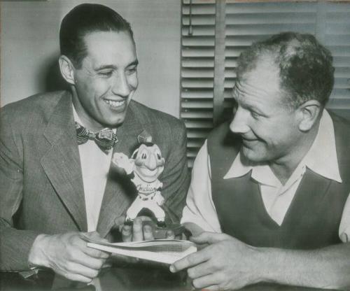 Bob Feller with Bill Veeck photograph, 1948 January