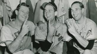 Bob Feller, Bob Lemon, and Don Black photograph, 1948 June 30