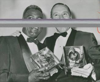 Bob Feller and Jackie Robinson photograph, 1963 January 25
