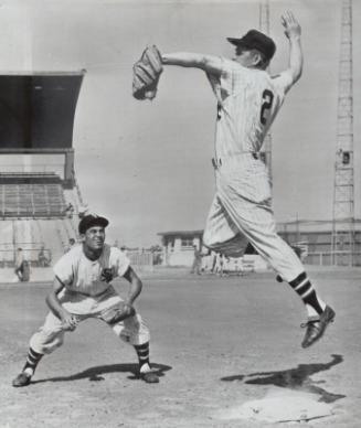 Nellie Fox and Luis Aparicio Training photograph, 1956