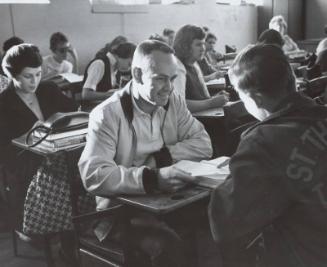 Nellie Fox in Classroom photograph, 1959 December