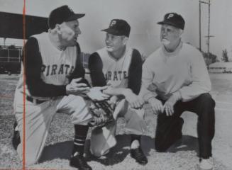 George Sisler, Pie Traynor, and Don Hoak photograph, probably 1960