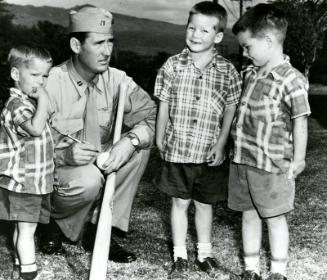 Ted Williams in Honolulu photograph, 1953 February 01