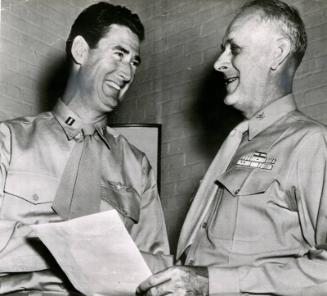 Ted Williams Released from Marines photograph, 1953