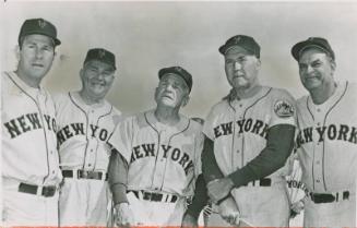 Casey Stengel and New York Mets Coaches photograph, 1962 February 21