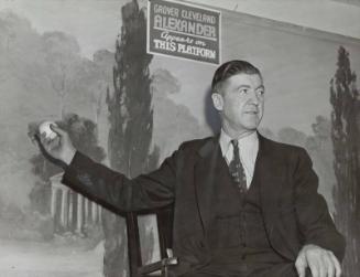 Grover Cleveland Alexander Performing at Hubert's Museum photograph, 1939